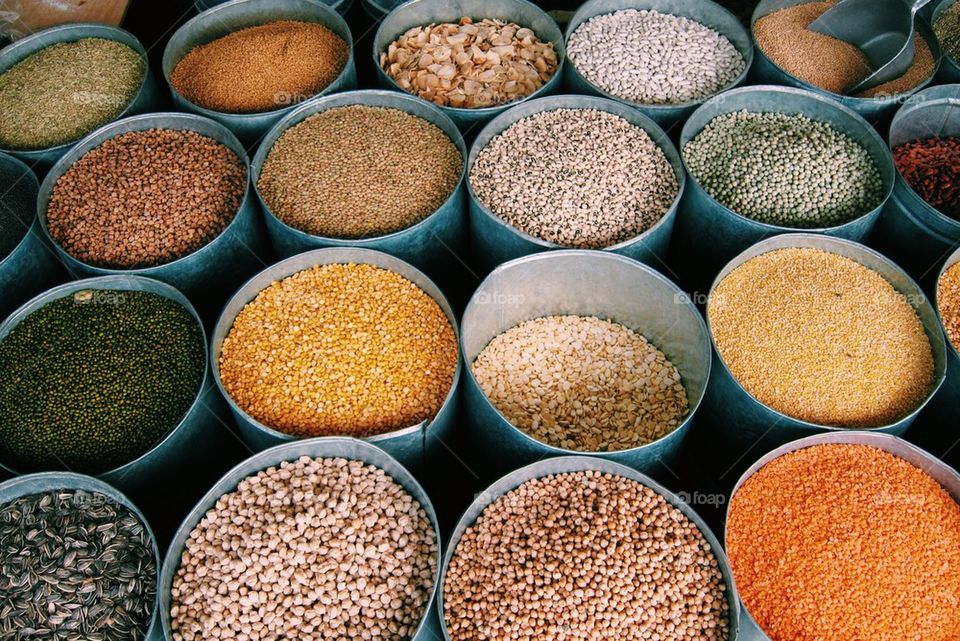 Spices in a middle-eastern souq