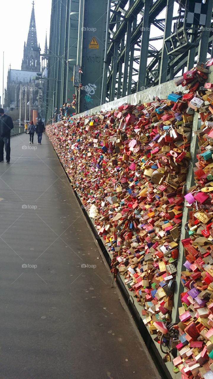 Cologne bridge locks