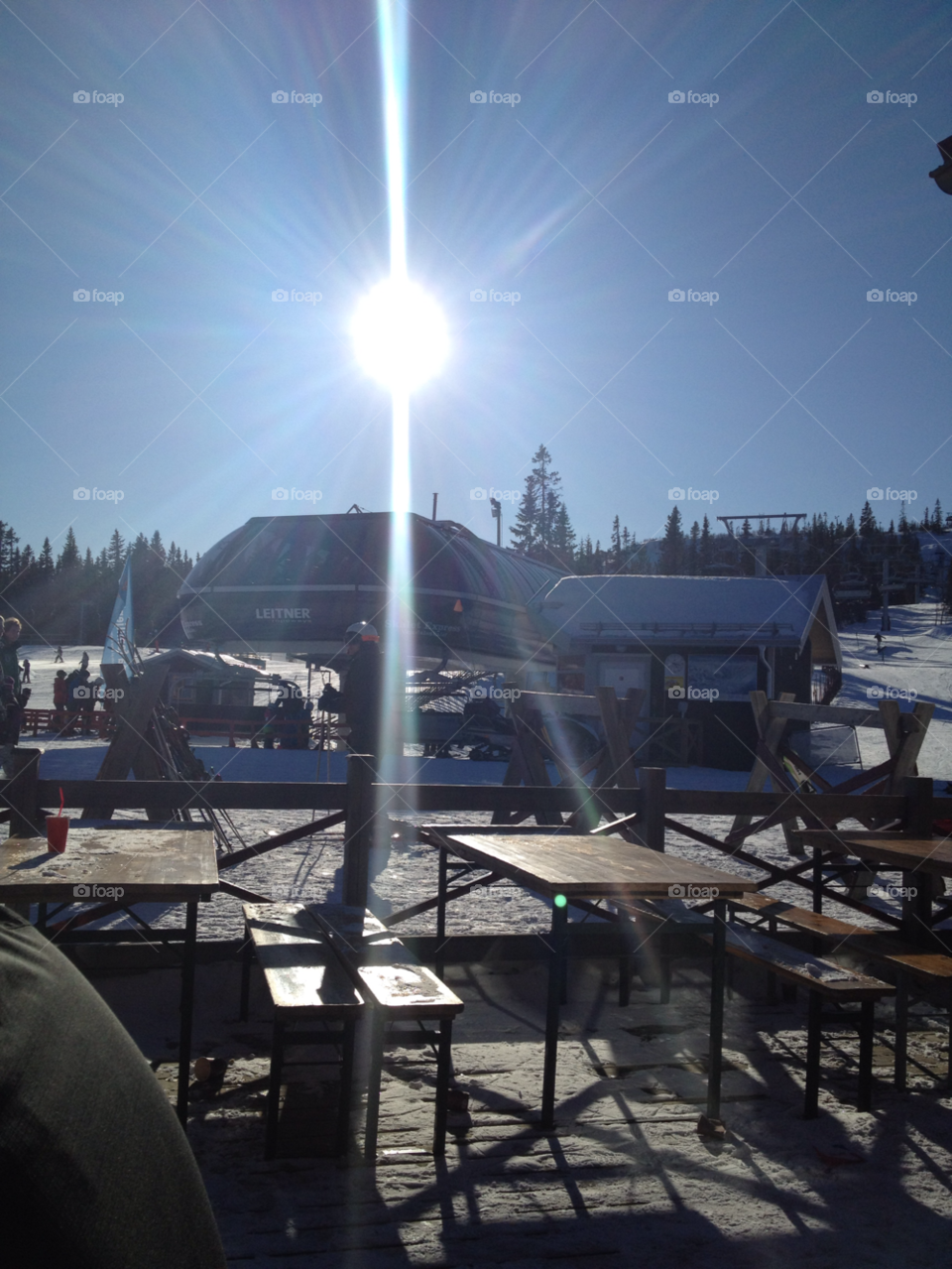 sun winter skii afterski snow coffe break lift mountain by 08stockholm