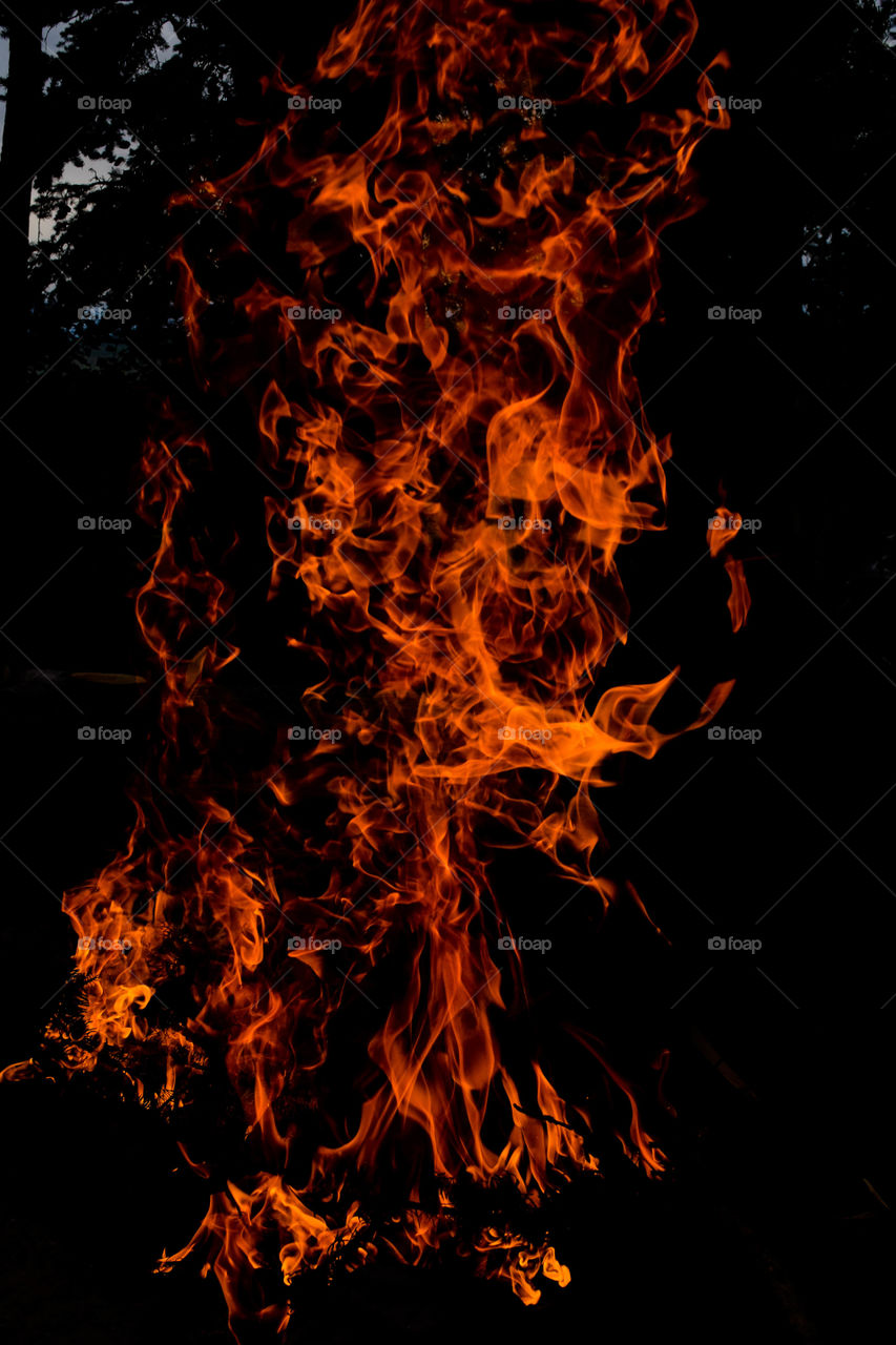 The fire burns hottest when it's dark