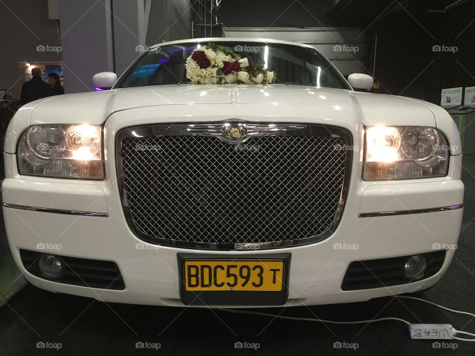 Chrysler limousine at wedding fair