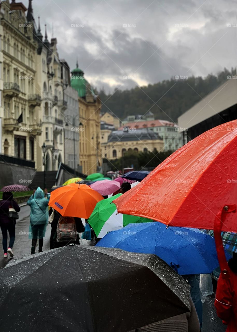 Bright and colorful boost rainy weather 