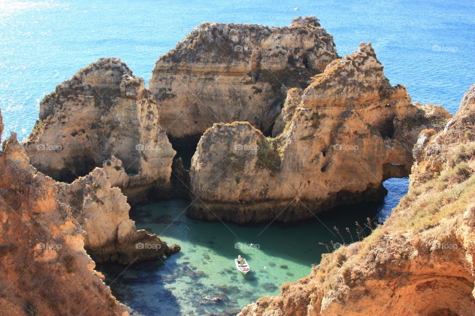 Sea in Tavira in Portugal