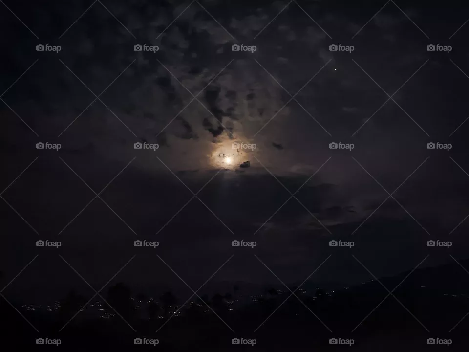 moon in the night