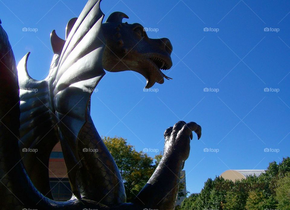 dragon. This is the dragon of Drexel University in Philadelphia, Pa.