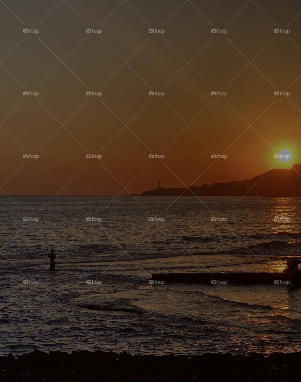 Fishing when the sun goes down