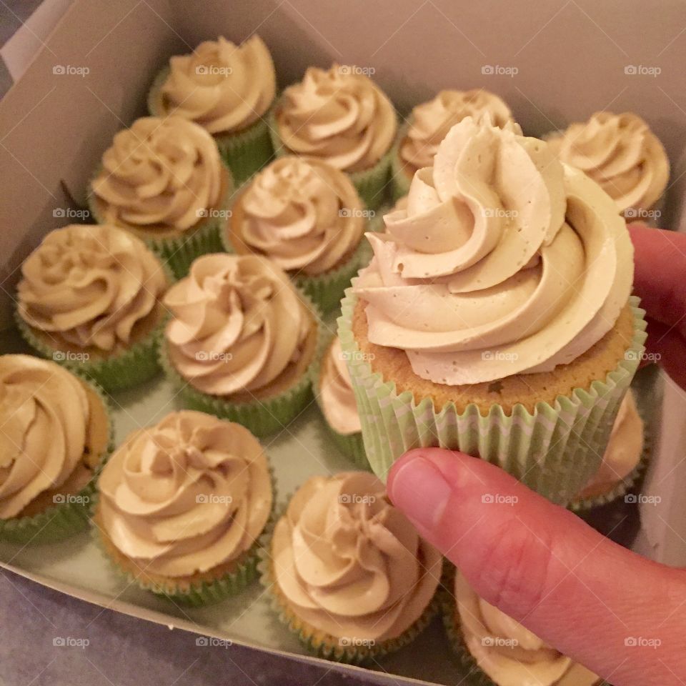 Cupcake in a box ready to shared with your loved ones