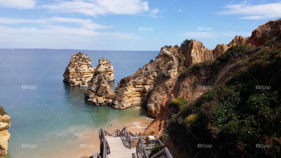 cliffs Algarve Portugal . the most beautifull coast of europe 