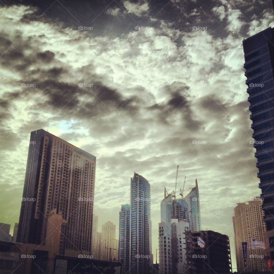 Clouds over Dubai