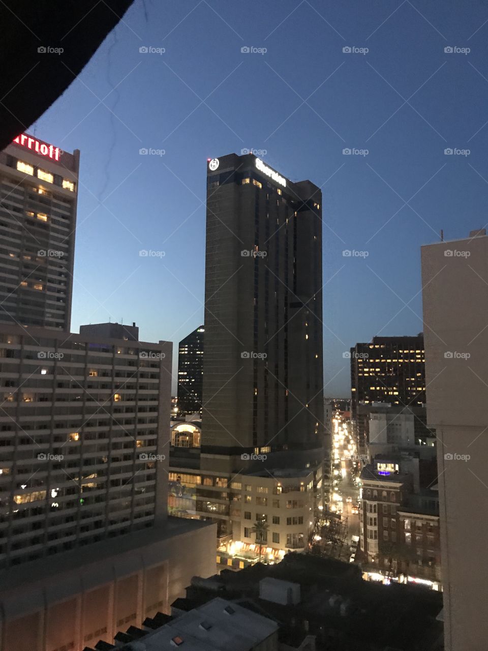 New Orleans daybreak - city skyline 