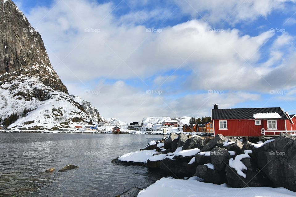 Norwegian fishing village