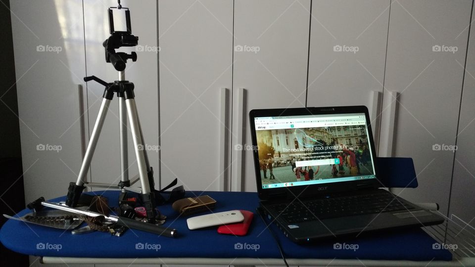 Suporte câmera fotografia imagens notebook internet Foap...