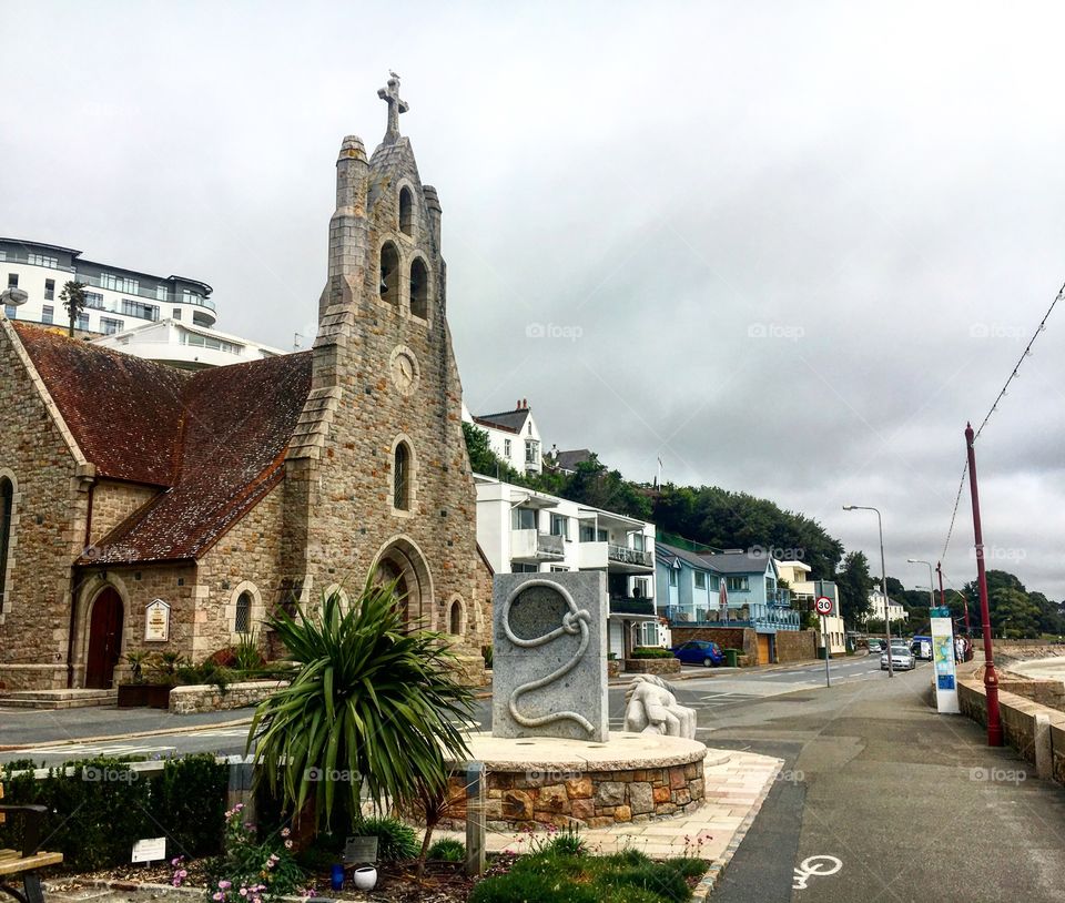 Church in Saint aubins 