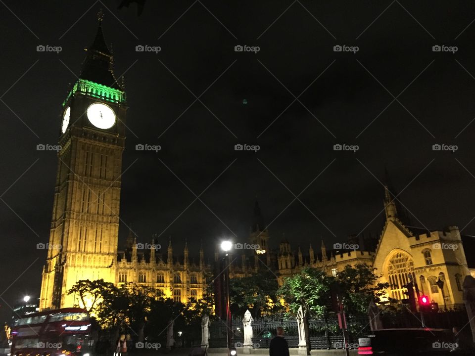 Big Ben at night