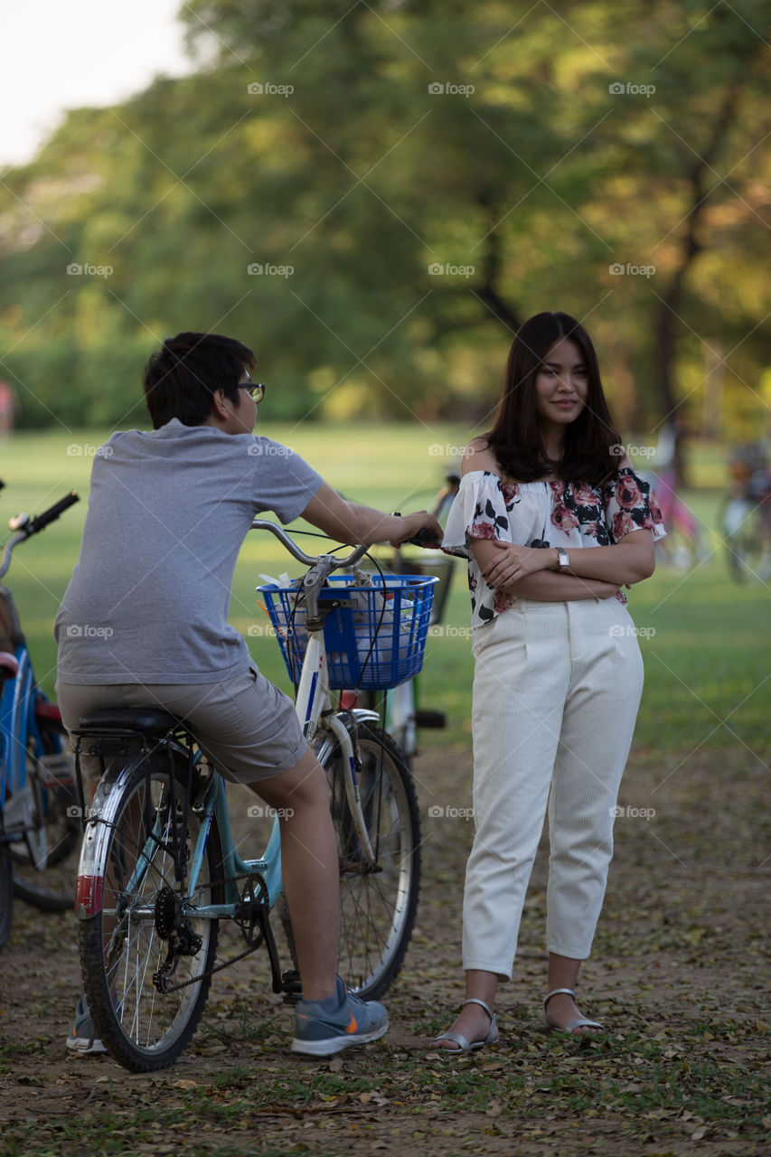 Lover in the park 