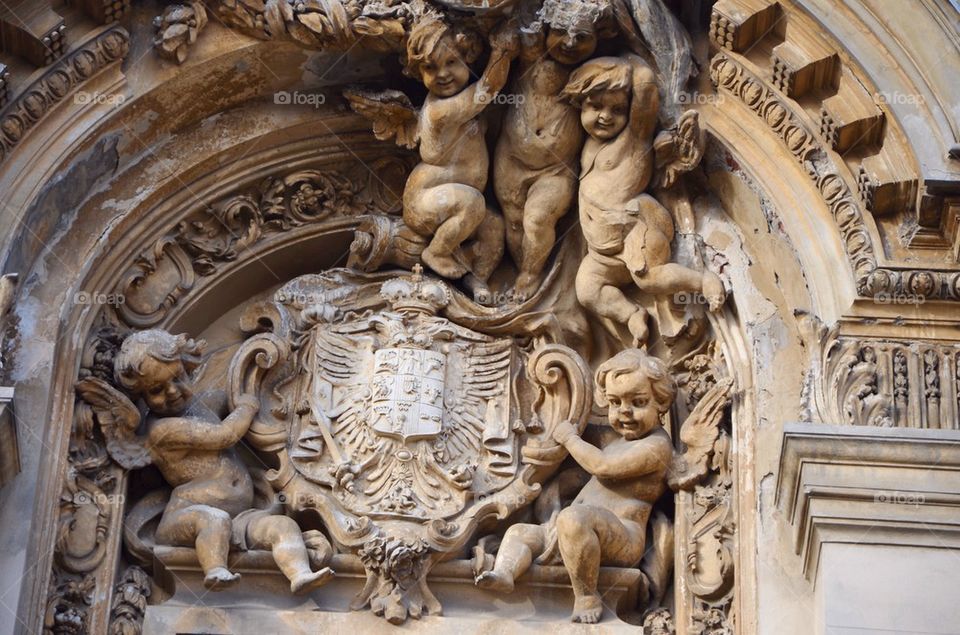 Ornamental putti, George Enescu Museum, Bucharest