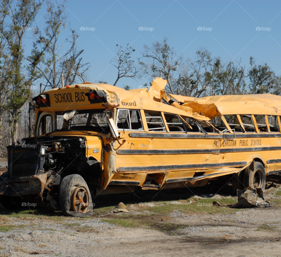 bus storm school destruction by lightanddrawing