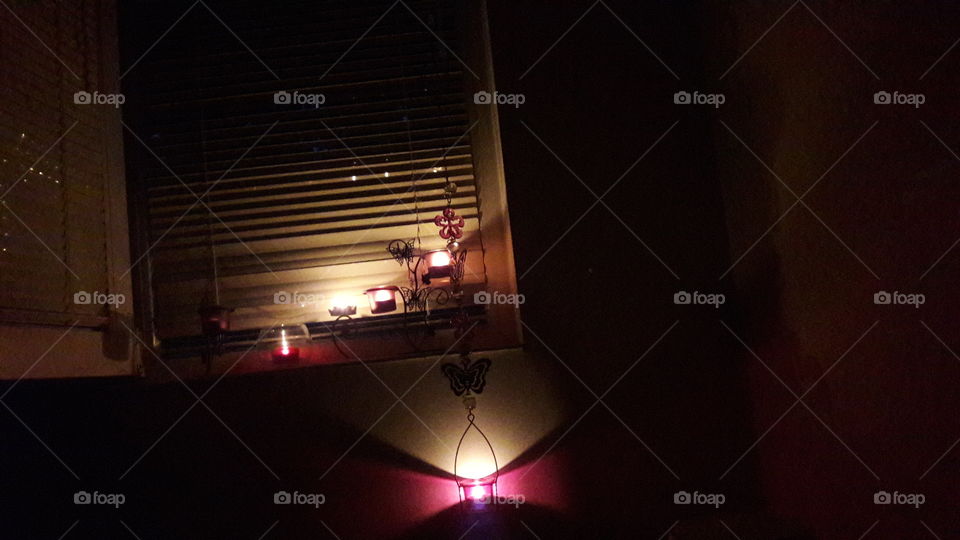 romantic night with candles