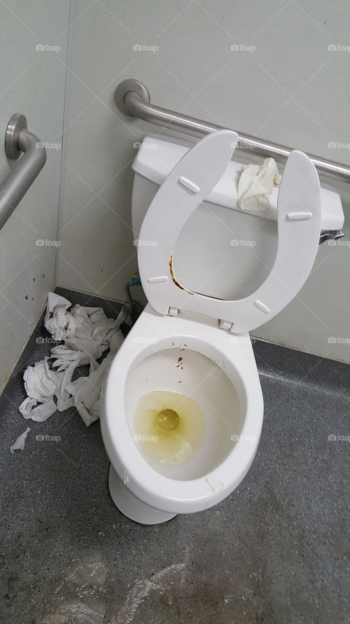 Gross Public Toilet