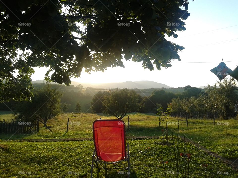 Sunset meditation