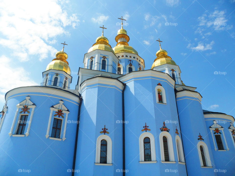 Mikhailovsky Zlatoverhii Monastery in the city of Kiev