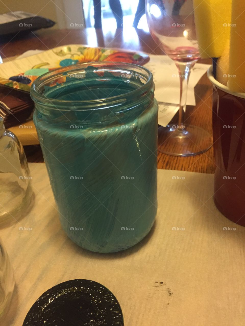 Painted jar