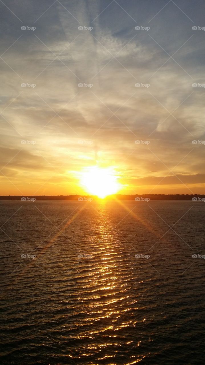 New England sunset by Noel