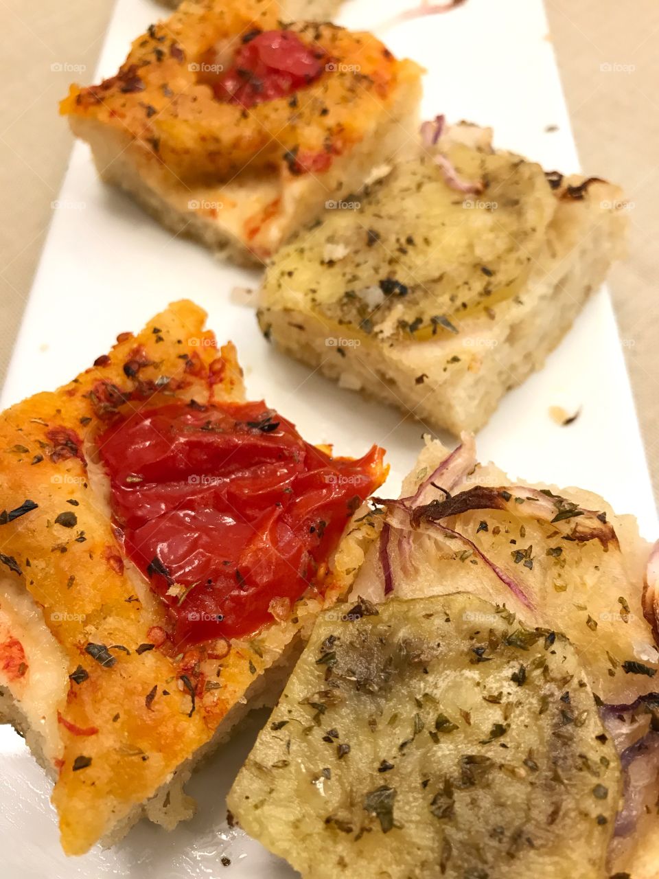 Pizza slices at the restaurant, Italy