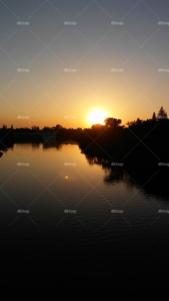 Sunset, Dawn, Evening, Reflection, No Person