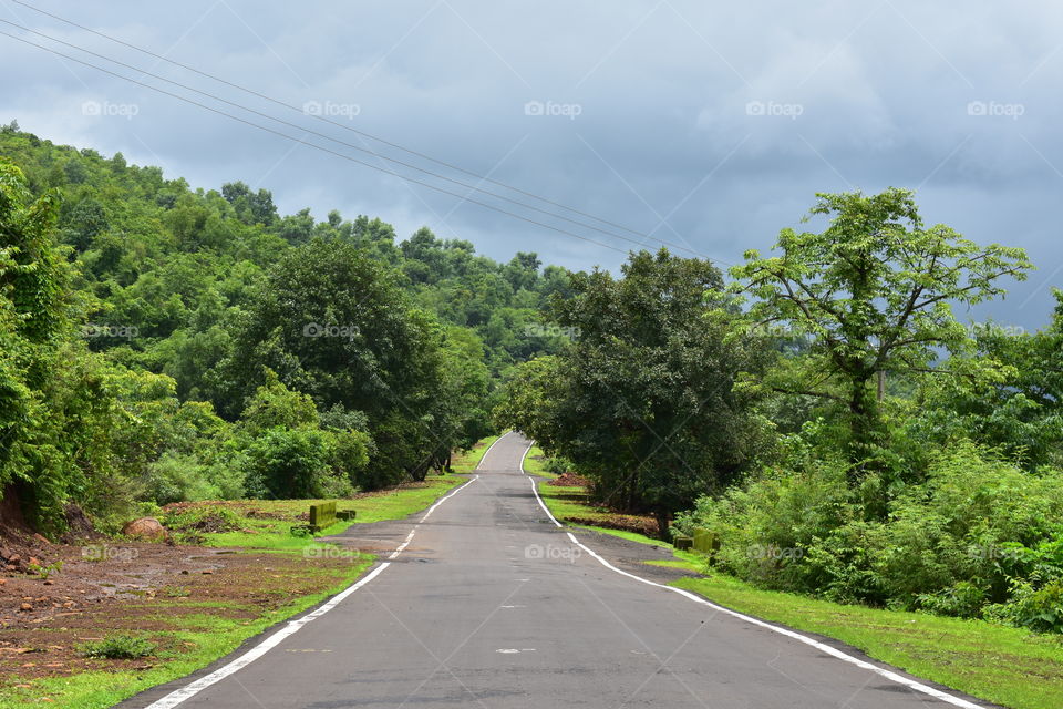 Beautiful Road from Raigad Maharashtra India