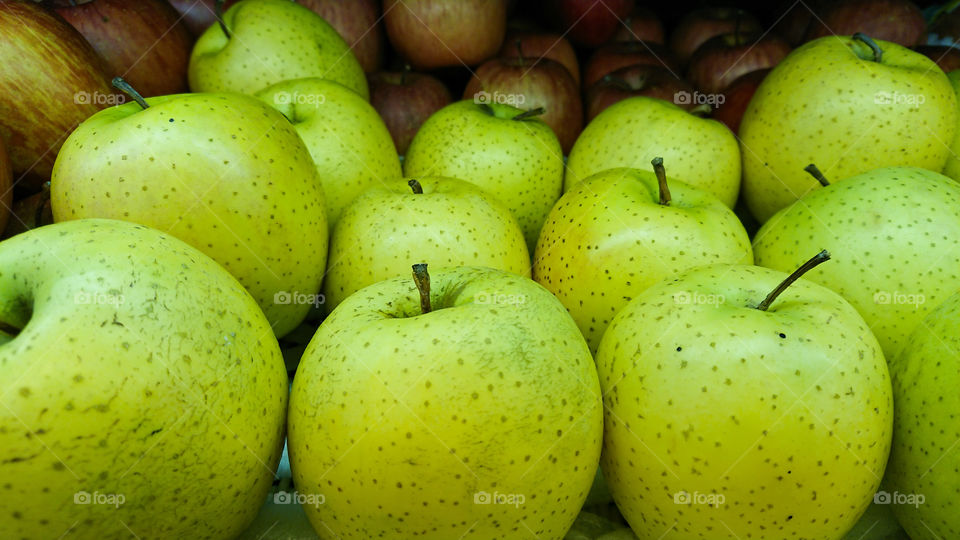 Apple for sale on the market.