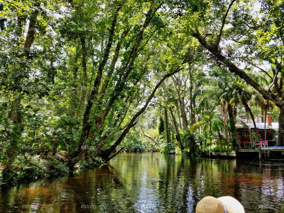 Kayaking down the Weeki Watchi river