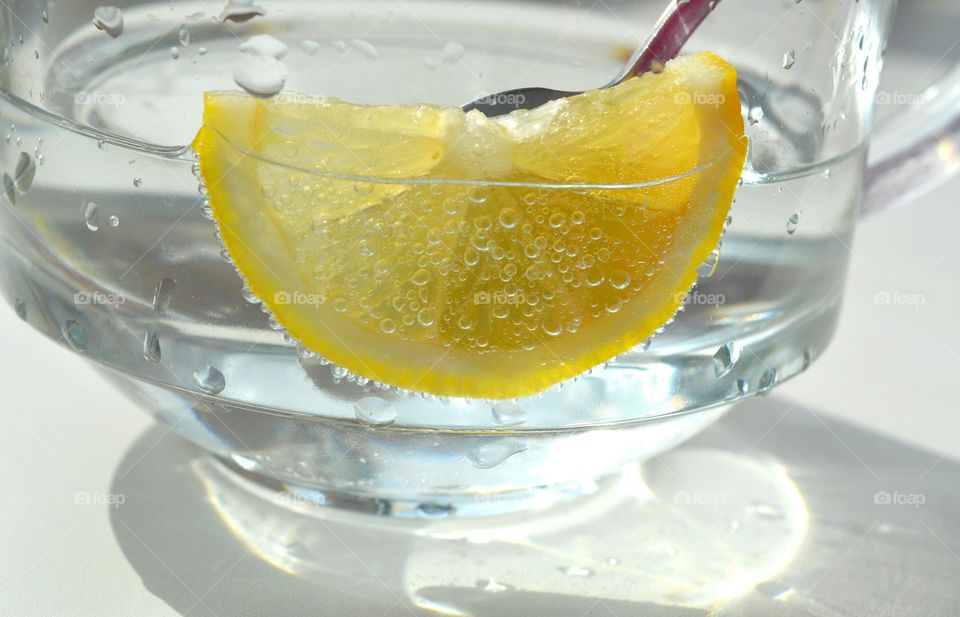 drinking water with lemon healthy food, fitness lifestyle