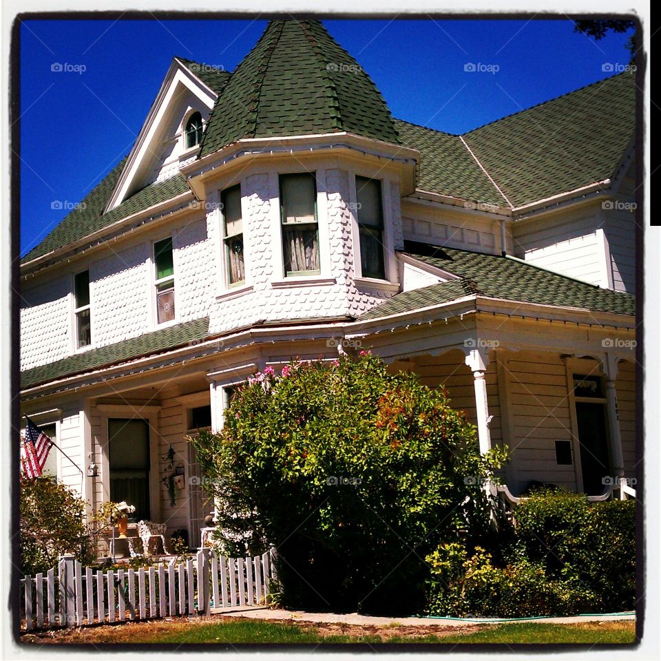 small town Victorian. a beautiful old house in the small town of paso robles, ca