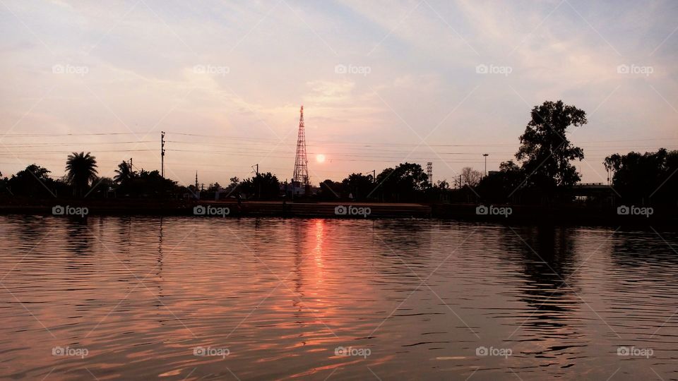 Beautiful sunset view