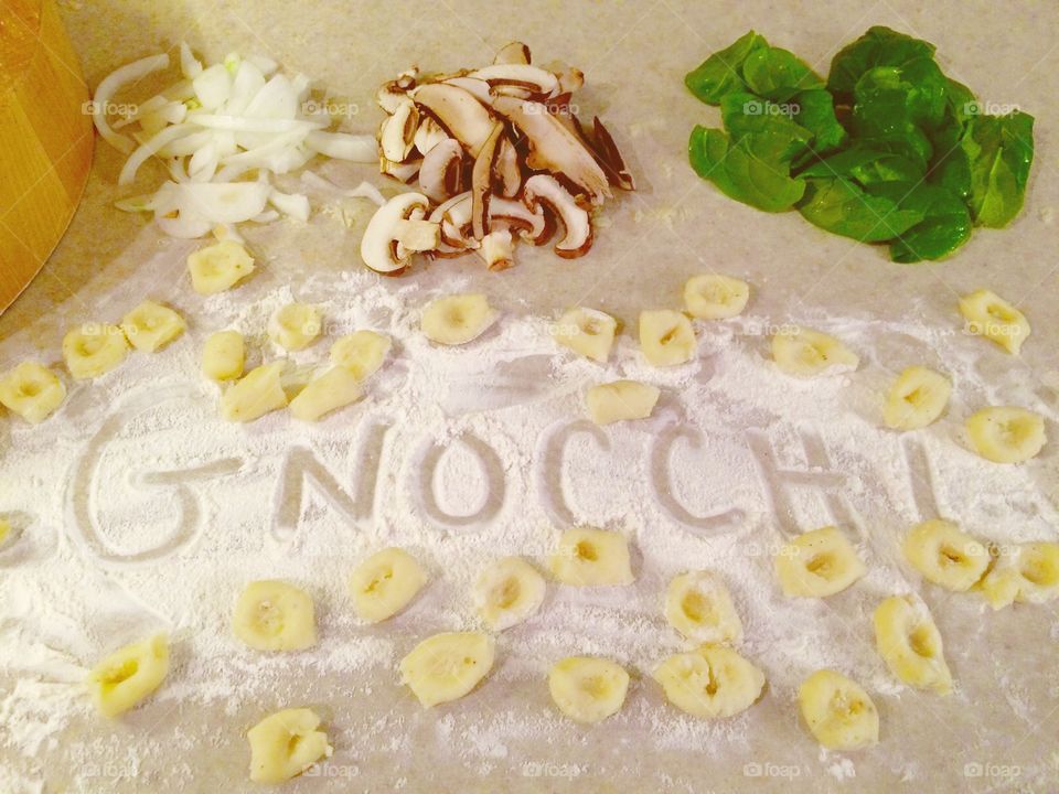 Making gnocchi