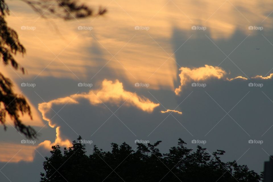 Sunset, No Person, Sky, Evening, Landscape