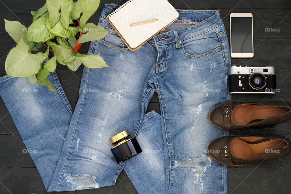 Fashion details, jeans, camera, flower, indoor flower, shoes, women's shoes, high heels shoes, phone, gadget, fashion, style, clothes, shoes, image, stylish image, notebook, pen, cosmetics, makeup, powder, Cream, nail polish, nail polish, bag, ladies bag, suitcase, retro, life style, still life, headphones, perfume, candy, candy on stick, candy in the form of heart, heart, teenager