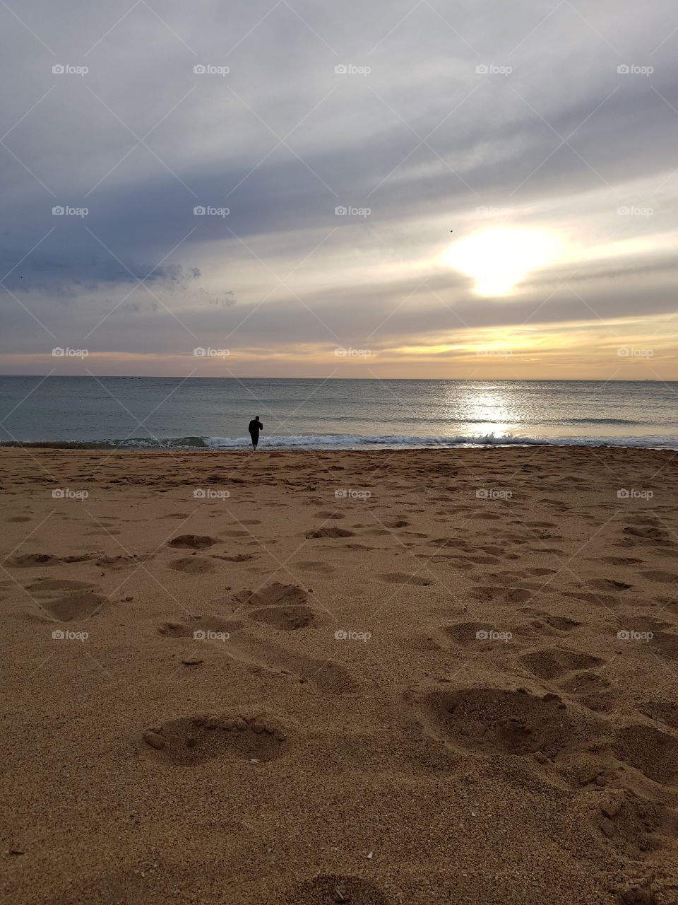 sunset picture. Tangiers. Morocco