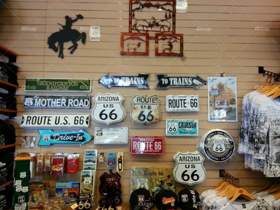 A shop located on Route 66, USA