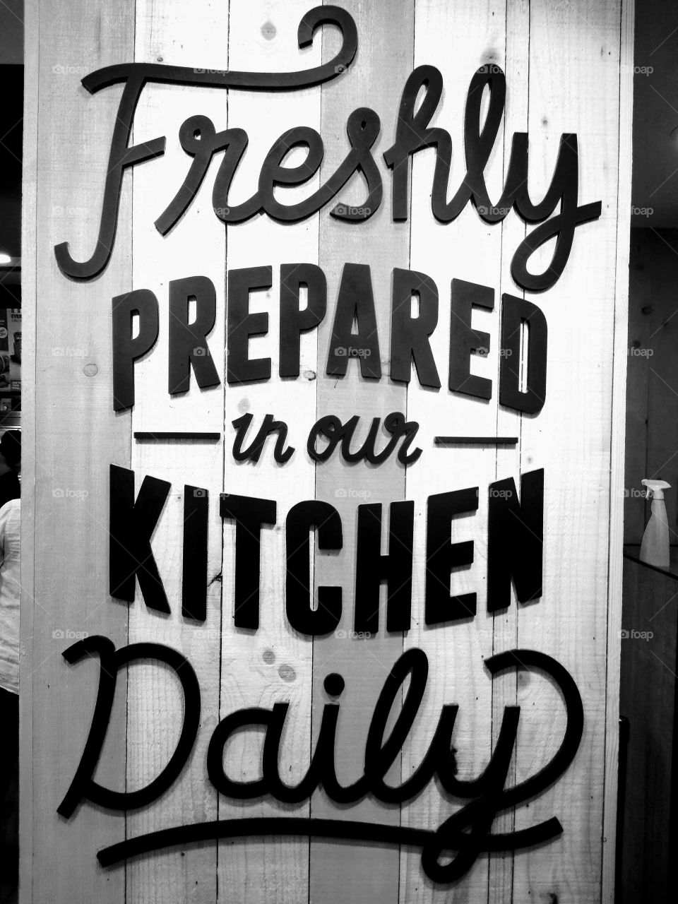 a poster in a KFC restaurant