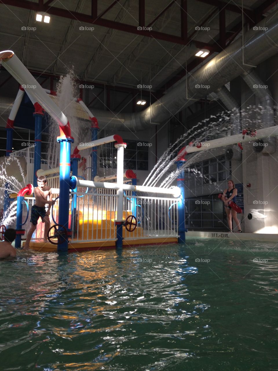 Water wars. Indoor water park