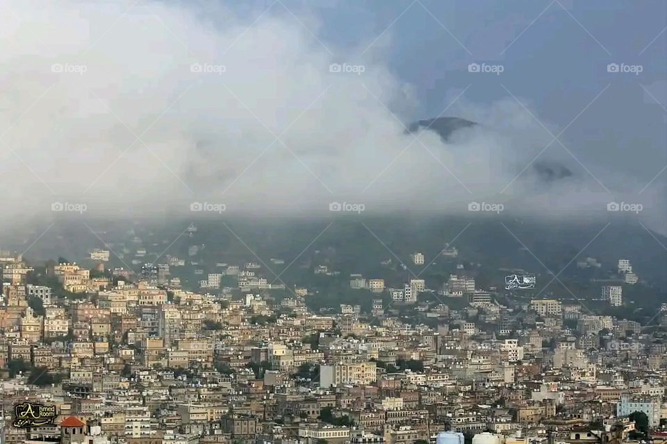 Glory be to God, the magnificent and picturesque view and the natural green trees are a view that is nothing more wonderful than it