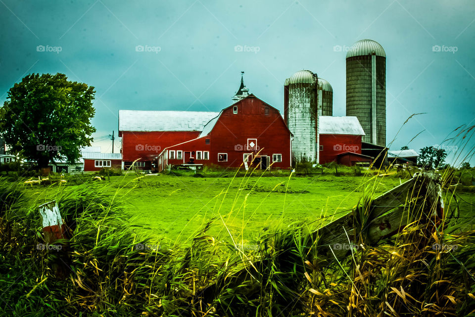 Vermont. Barn in rural Vermont