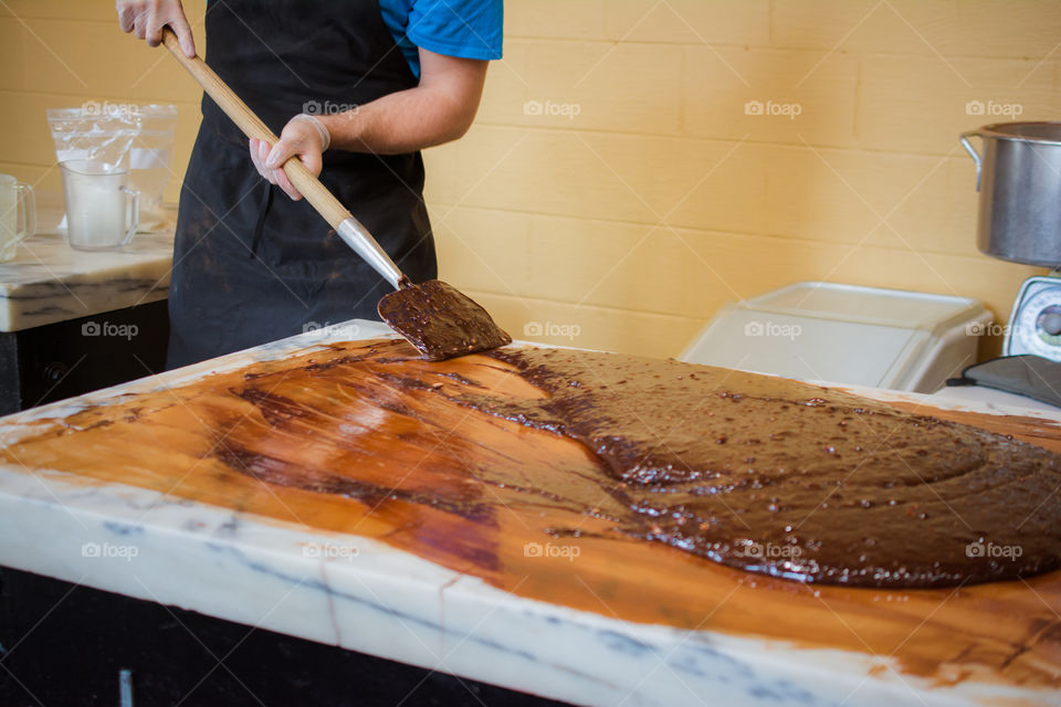 Making Homemade Fudge at a Fudge Shop at Rock City 8