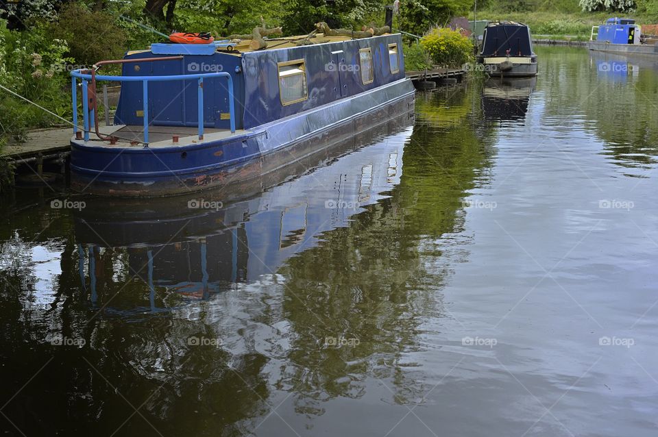 Canal. Barge