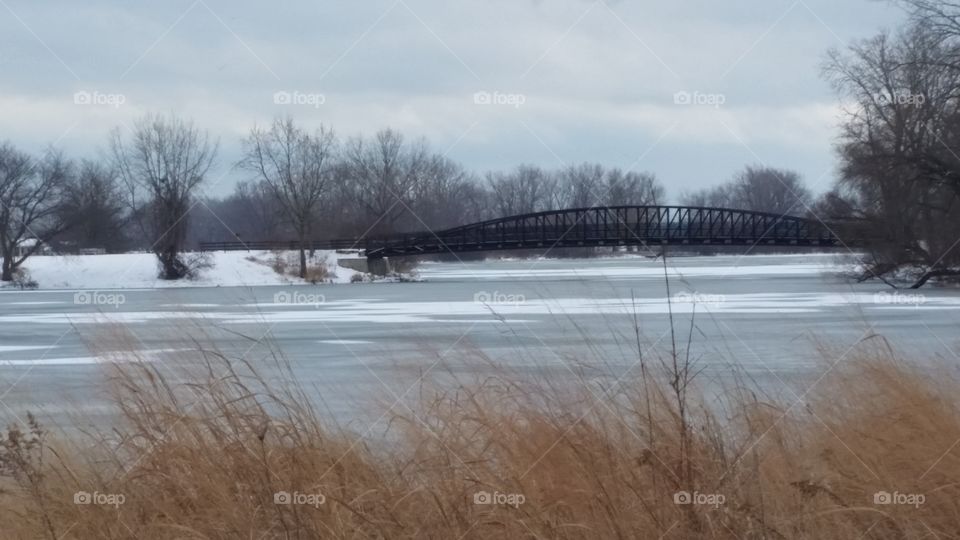 Snow Covered bridge