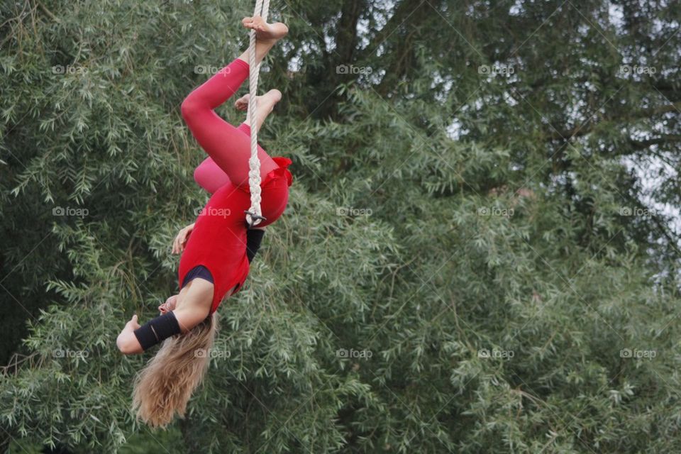 Girl Doing Acrobacy Tricks