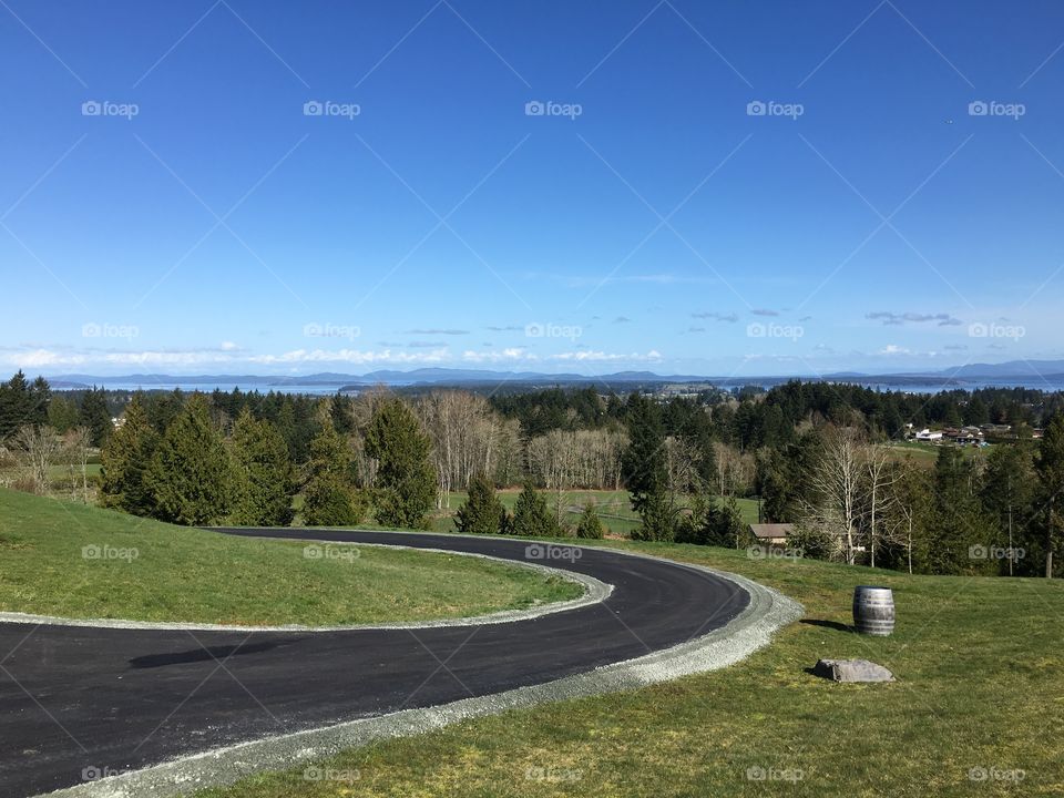 Empty pathway in country side