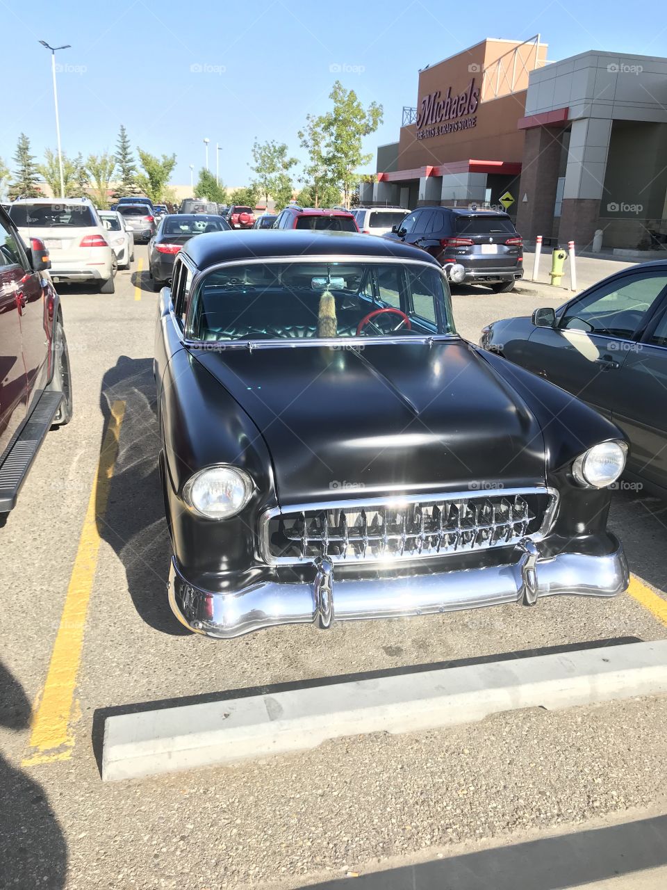 Vintage car spotted in the parking lot. They don’t make them like this anymore!